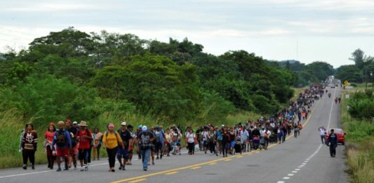 La súplica de la caravana de migrantes a Biden