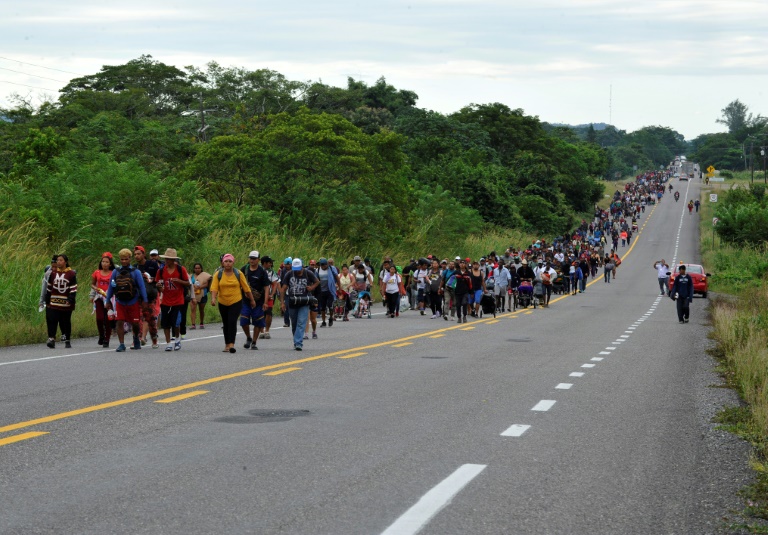 La súplica de la caravana de migrantes a Biden