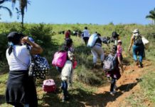 Caravana migrante se disgrega al ingresar a Guatemala