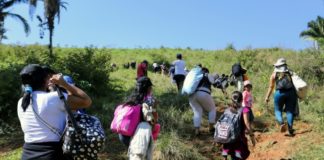 Caravana migrante se disgrega al ingresar a Guatemala