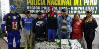 Policías disfrazados de Avengers capturan a vendedores de droga en Perú