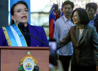 Honduras rompe relaciones diplomáticas con Taiwán y establece lazos con China