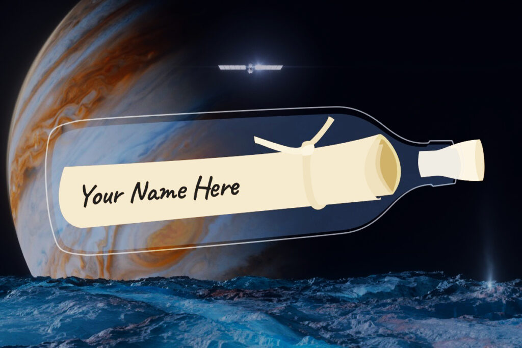 'Mensaje en una botella' cómo firmar el poema que NASA enviará al espacio