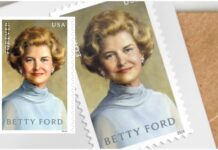 Betty Ford- reconocimiento de un legado en un nuevo sello conmemorativo