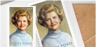 Betty Ford- reconocimiento de un legado en un nuevo sello conmemorativo