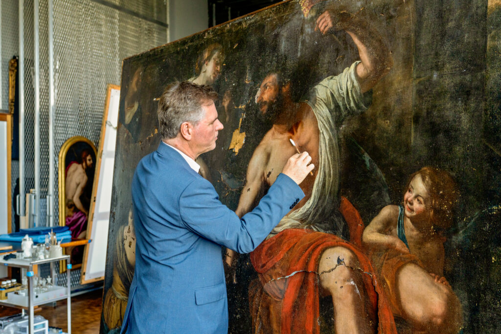 El Getty celebra a Artemisia Gentileschi con una obra rescatada de la explosión de Beirut