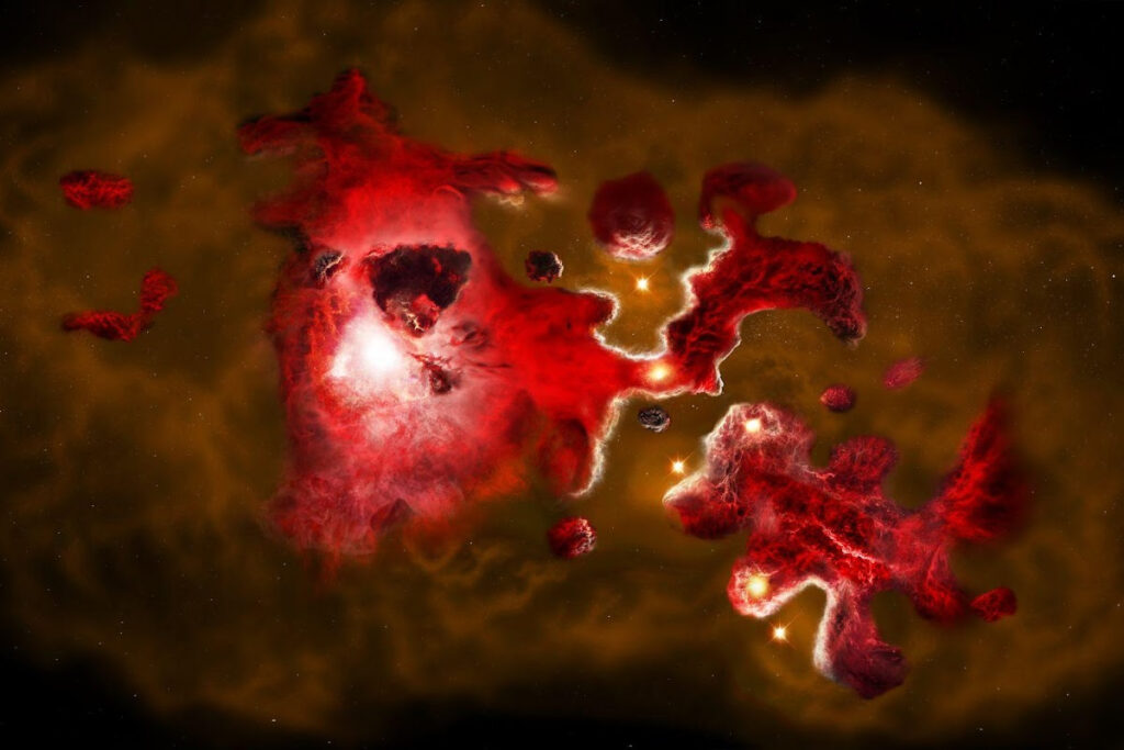 ALMA capta cómo nacieron las primeras galaxias hace 12 mil millones de años