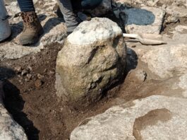 Hallan escultura preclásica en Yucatán durante obras del Tren Maya