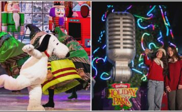 Magia navideña épica Knott’s Merry Farm y Magic Mountain iluminan el invierno con millones de luces