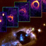 Chorros estelares revelan el pasado violento del nacimiento de una estrella joven