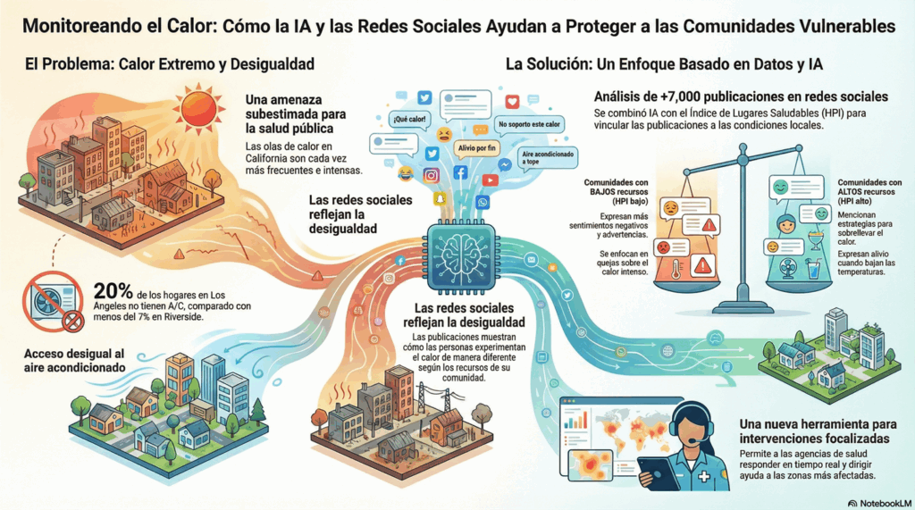 UC Irvine crea sistema con IA para monitorear la desigualdad ante olas de calor en California