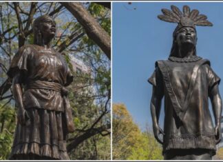 Rinden homenaje a seis mujeres indígenas de México en el Paseo de la Reforma Rinden homenaje a seis mujeres indígenas de México en el Paseo de la Reforma