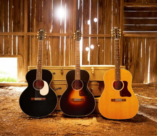 Gibson conmemora un siglo de guitarras flat-top con tres nuevos modelos Gibson conmemora un siglo de guitarras flat-top con tres nuevos modelos