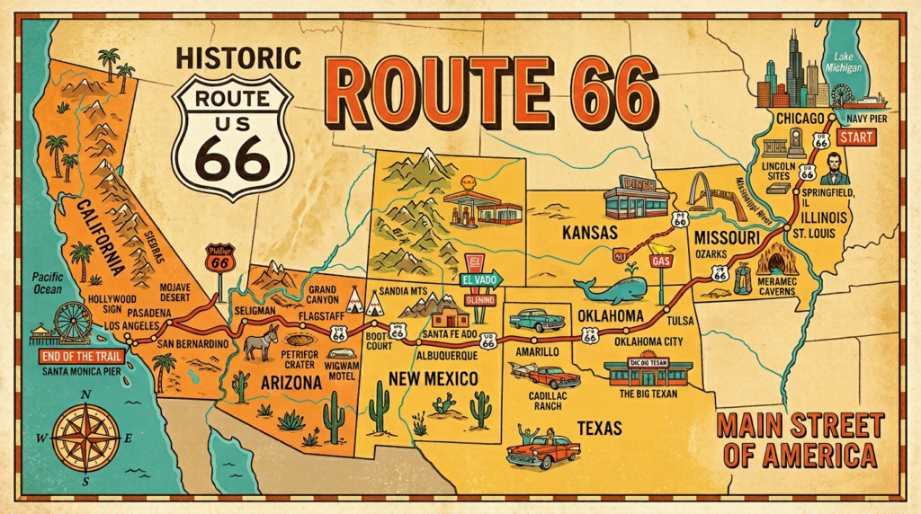 Ruta 66 cumple 100 años Una vía que definió la cultura estadounidense