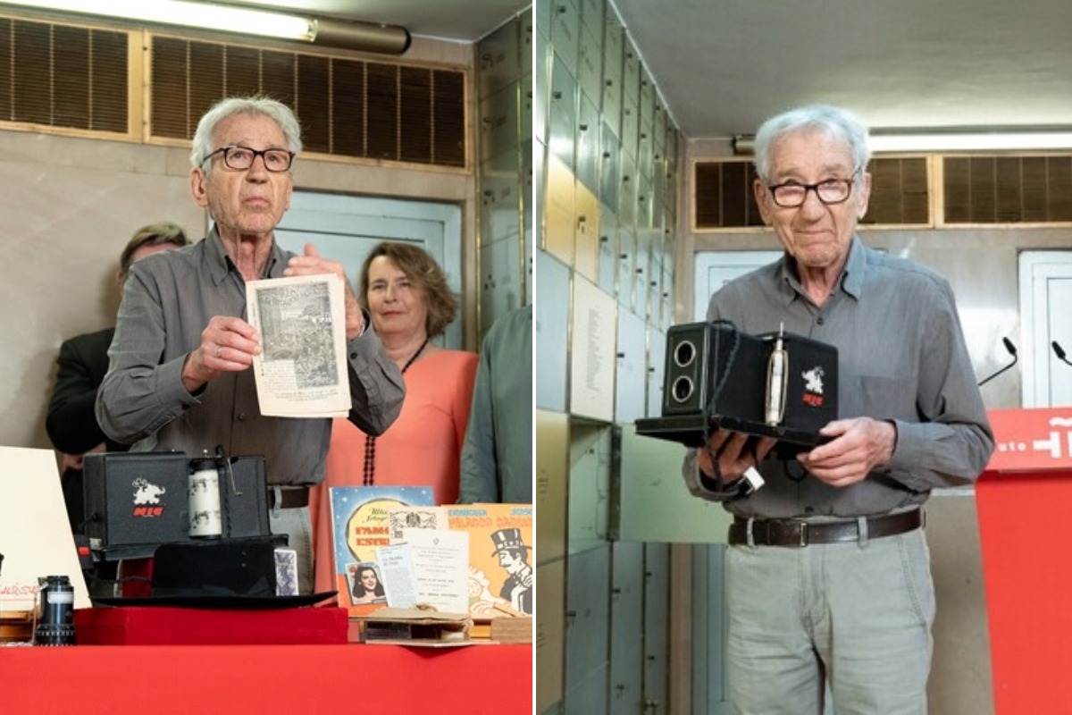 José Sacristán deposita en la Caja de las Letras los recuerdos que marcaron su vida y carrera José Sacristán deposita en la Caja de las Letras los recuerdos que marcaron su vida y carrera