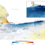Mapas satelitales revelan cómo se desplazó el suelo tras el terremoto en Venezuela