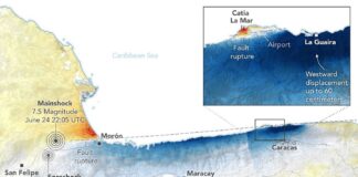 Mapas satelitales revelan cómo se desplazó el suelo tras el terremoto en Venezuela Mapas satelitales revelan cómo se desplazó el suelo tras el terremoto en Venezuela